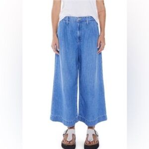 MOTHER Jeans High Waisted Pouty Prep Ankle in Salt and Lime
